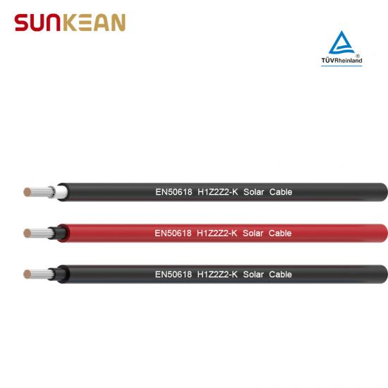 EN 50618 Single Core Solar Cable 16mm Cable SUNKEAN PV TUV Rhein and UL Double Certified Cable